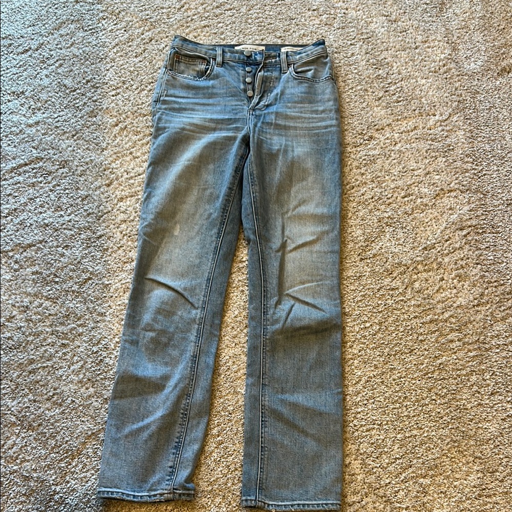 Denim Forum Blue Arlo High Rise Straight Leg Jeans. Size 25. Great condition.